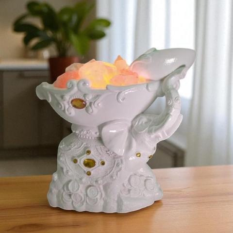 ELEFANTE GRANDE DECORADO LAMP/SAL