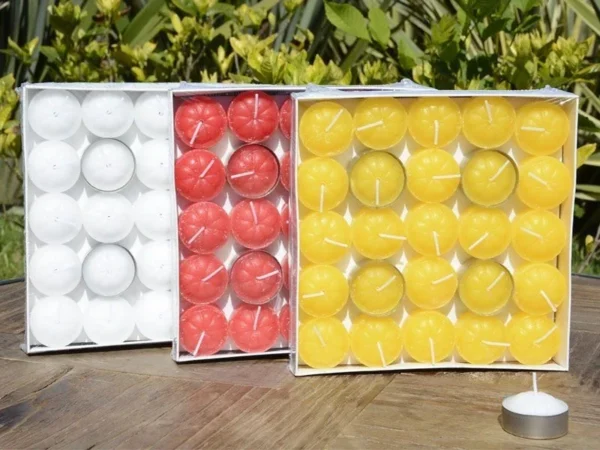 VELA NOCHE CAJA X 50 BLANCA Y COLOR