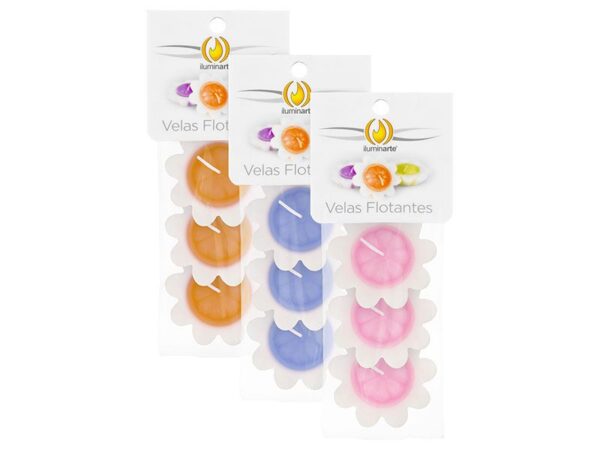 VELAS FLOTANTES X 3