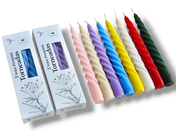 VELAS TORNEADAS CAJA X 3