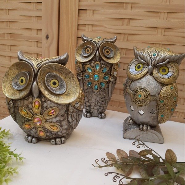 LECHUZAS CHICAS DECORADAS