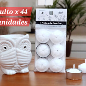 VELA NOCHE X 6 BLANCA: imagen 4