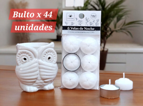 VELA NOCHE X 6 BLANCA