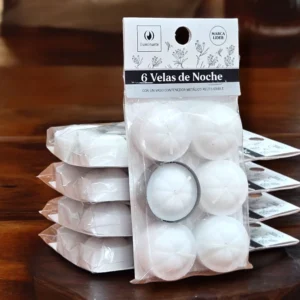 VELA NOCHE X 6 BLANCA: imagen 1