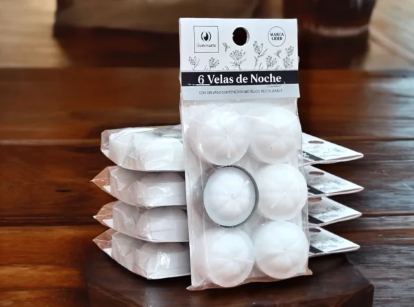 VELA NOCHE X 6 BLANCA