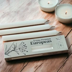 VELAS EUROPEAS X 3 25CM: imagen 4