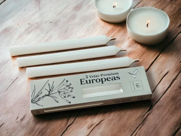 VELAS EUROPEAS X 3 25CM