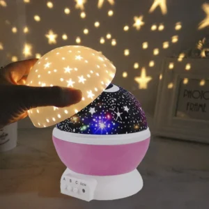 VELADOR PROYECTOR LUNA Y ESTRELLAS: imagen 4