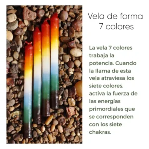VELAS LARGAS 7 COLORES: imagen 2