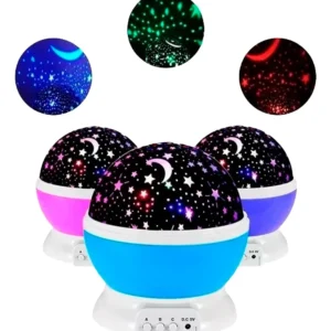 VELADOR PROYECTOR LUNA Y ESTRELLAS: imagen 1