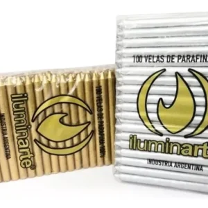 VELAS CORTAS ORO Y PLATA X 50: imagen 2