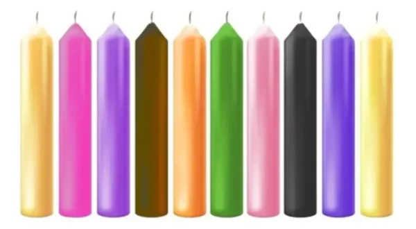 VELAS CORTAS LISAS X 50