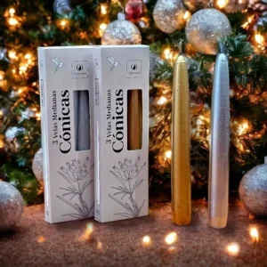 VELAS CONICAS CAJA X 3: imagen 1