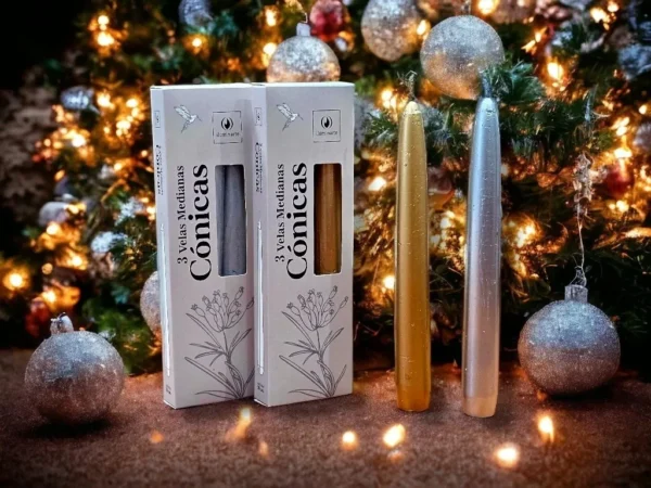 VELAS CONICAS CAJA X 3