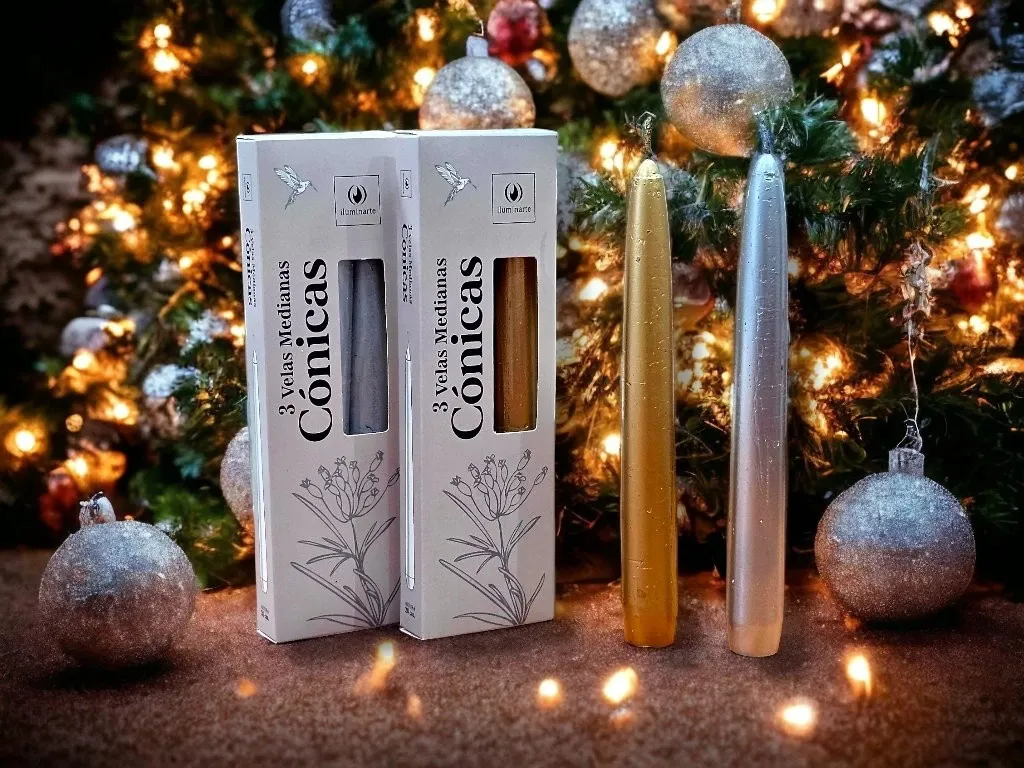 VELAS CONICAS CAJA X 3: imagen 1