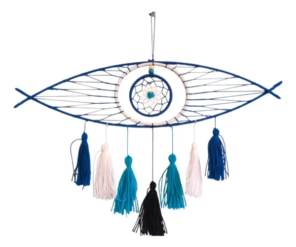ATRAPA SUEÑO OJO TURCO N°2 FORMA OJO CON POMPON