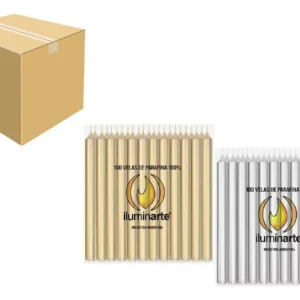 VELAS CORTAS ORO Y PLATA X 50: imagen 3