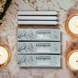 VELAS EUROPEAS X 3 25CM: imagen 3