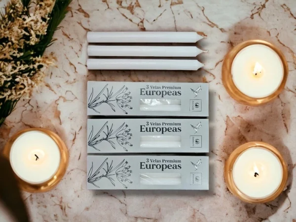 VELAS EUROPEAS X 3 25CM