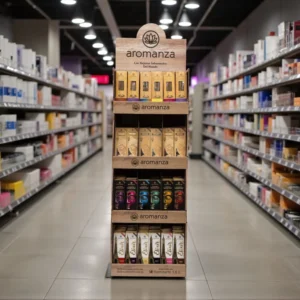 Exhibidor Simil Madera (Carton)43x30x150: imagen 3