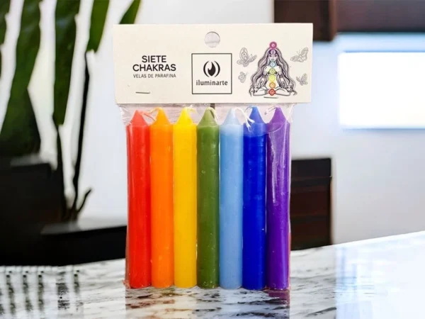 VELAS CORTAS 7 CHAKRAS
