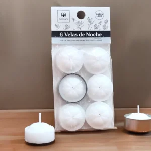 VELA NOCHE X 6 BLANCA: imagen 3