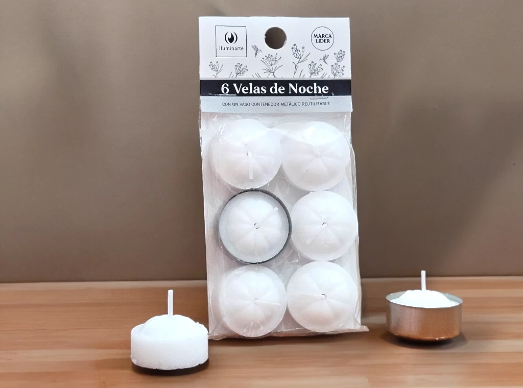 VELA NOCHE X 6 BLANCA: imagen 3