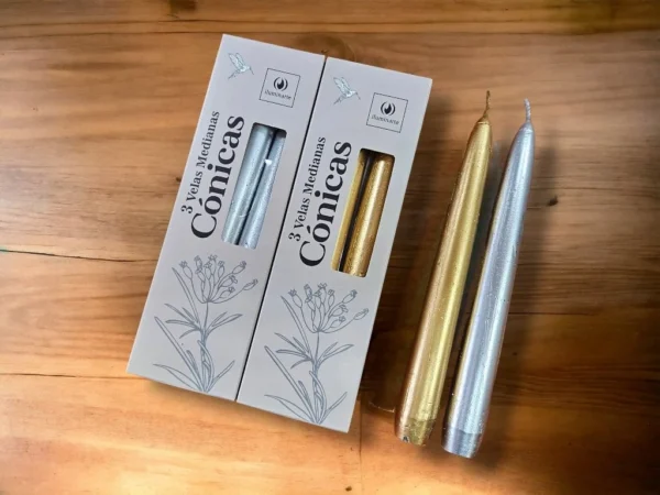 VELAS CONICAS CAJA X 3