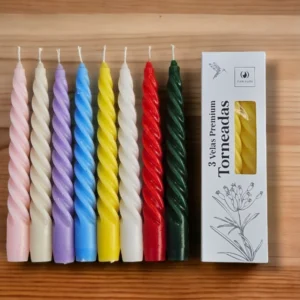 VELAS TORNEADAS CAJA X 3: imagen 2