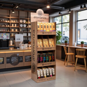 Exhibidor Simil Madera (Carton)43x30x150: imagen 1