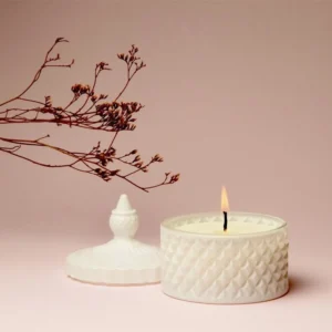 VELA CARAMELERA BLANCA CHICA: imagen 1