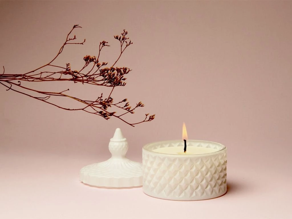 VELA CARAMELERA BLANCA CHICA: imagen 1