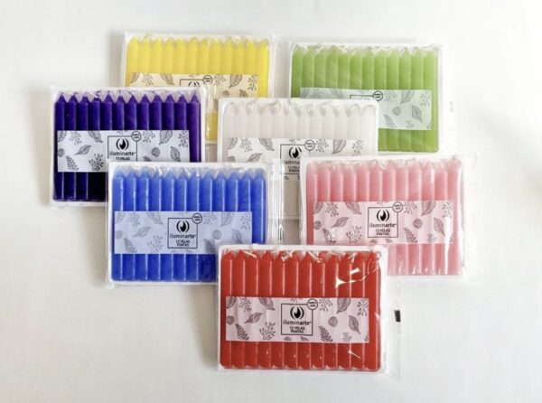 VELAS CORTAS FINAS X 12