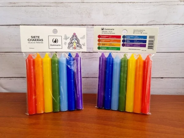 VELAS CORTAS 7 CHAKRAS