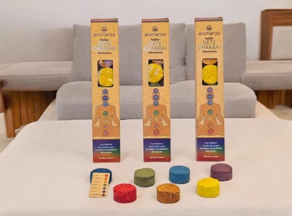 PASTILLAS 7 CHAKRAS LLEVANDO + DE 100 UNIDADES