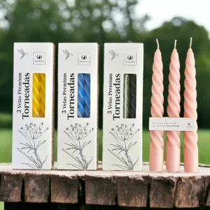 VELAS TORNEADAS CAJA X 3: imagen 1