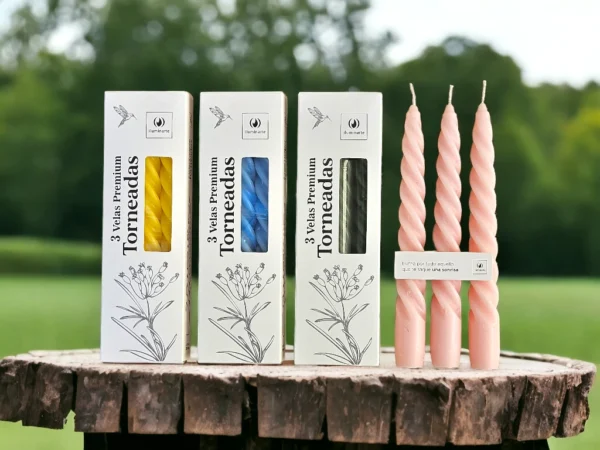 VELAS TORNEADAS CAJA X 3