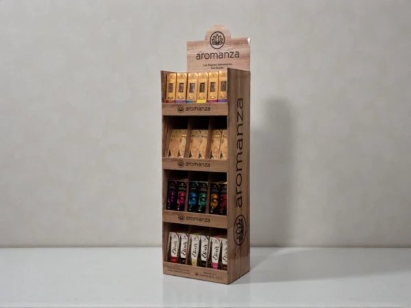 Exhibidor Simil Madera (Carton)43x30x150