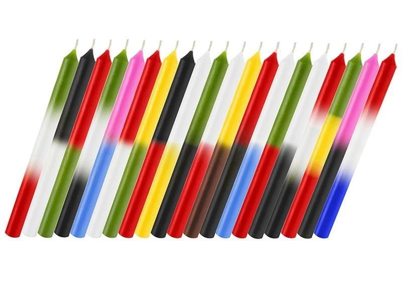 VELAS CORTAS COMBINADAS X 50: imagen 1