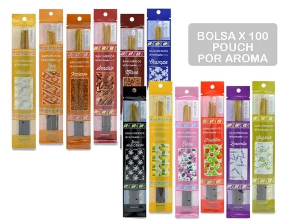 Sahum. Pouch x 10 V. Bolsa x 100 paq.