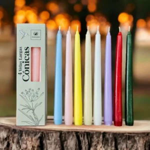 VELAS CONICAS CAJA X 4 25 CM: imagen 3