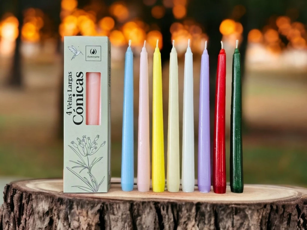 VELAS CONICAS CAJA X 4 25 CM: imagen 3