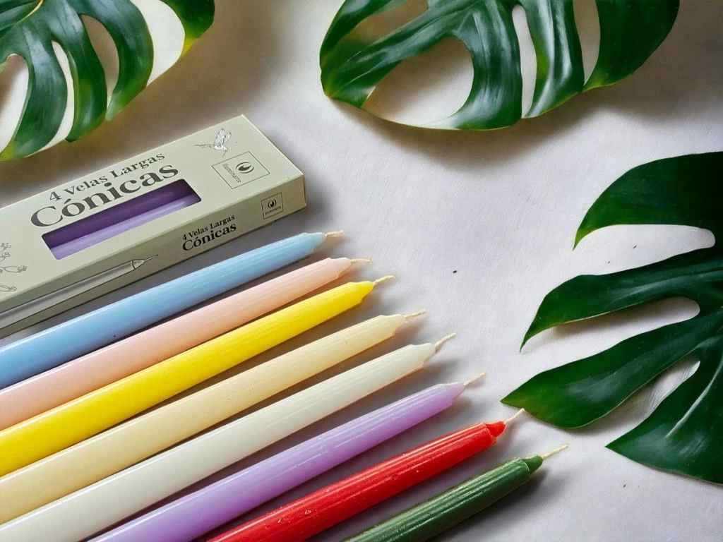 VELAS CONICAS CAJA X 4 25 CM: imagen 4