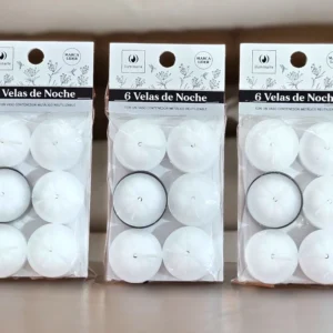 VELA NOCHE X 6 BLANCA: imagen 2